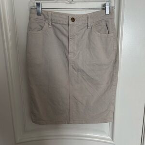 American Apparel Tan Pencil Skirt Knee-length Casual